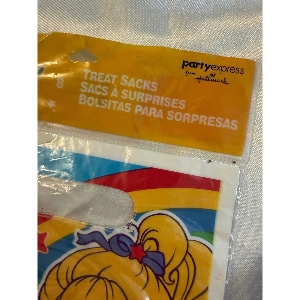 Vintage Rainbow Brite Hallmark Party Express Treat Sacks 8 Count New Sealed